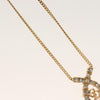 Secondhand Christian Dior CD Pendant Necklace Gold-plated