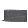 Secondhand Bottega Veneta French Flap Wallet Intrecciato Nappa