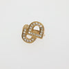 Secondhand Christian Dior CD logo clip earrings