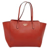 Secondhand Gucci Swing Tote Red Leather Bags