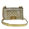 Chanel Boy Flap Bag Quilted Patent