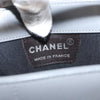 Chanel Vintage Chocolate Bar Metal Ring Tote Quilted Lambskin