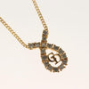 Secondhand Christian Dior CD Pendant Necklace Gold-plated