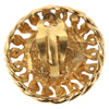 Secondhand Chanel Vintage Round Clip-On Earrings Metal with Faux