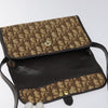 Christian Dior Vintage Trotter Crossbody Bag Diorissimo Coated Canvas