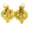 Secondhand Chanel CC logo heart Gold-plated