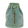 Secondhand Gucci Vintage Bamboo Drawstring Backpack Suede and