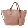 Secondhand Gucci Swing Tote Pink Leather Bags