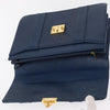 Secondhand Versace Vintage Handbag Blue Leather Bags