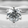 Secondhand Tiffany & Co. Tiffany Setting Solitaire Ring Platinum with RBC Diamond F/VVS1