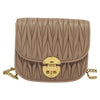 Miu Miu Chain Flap Crossbody Bag Matelasse Leather