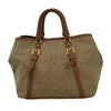 Secondhand Prada Logo Convertible Tote Canvas with