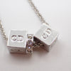 Secondhand Christian Dior CD Logo necklace Silver-Plated