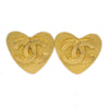 Secondhand Chanel Vintage CC Heart Clip-On Earrings