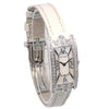 Secondhand Harry Winston Avenue C Quartz Watch White Gold and Alligator with Diamond Bezel and Mother of