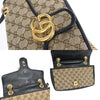 Secondhand Gucci GG Marmont Flap Bag Diagonal Quilted GG Canvas with