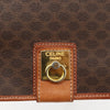 Celine Vintage Macadam Shoulder Bag Canvas and Leather