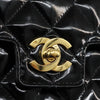 Chanel CC Turnlock Top Handle Flap Bag Patent leather