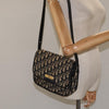 Christian Dior Vintage Flap Crossbody Bag Canvas