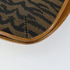 Fendi Vintage Tiger Print Shoulder Bag Canvas