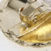 Secondhand Chanel Vintage Round CC Clip-On Earrings