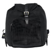 Prada Cinch Buckle Flap Backpack Tessuto with Crocodile Embossed Leather