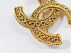 Secondhand Chanel CC Brooch Gold Plated Jewelry