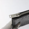 Saint Laurent Classic Monogram Zip Pouch Crocodile Embossed Leather