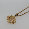 Secondhand Christian Dior Logo Pendant Necklace