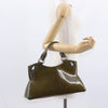 Secondhand cartier Marcello Handbag Khaki Patent Leather Bags