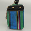 Versace Vanity Hand Bag Canvas and Leather