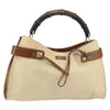 Gucci Vintage Bamboo Handle Bag Canvas