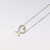 Secondhand Tiffany & Co. Paloma Picasso Loving Heart Pendant Necklace Silver 925