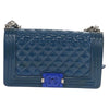 Secondhand Chanel Boy Flap Bag Quilted Plexiglass Patent