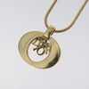 Secondhand Christian Dior Round Logo Pendant Necklace