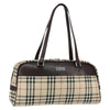 Burberry Nova Check Tote Canvas and Leather