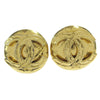 Secondhand Chanel Vintage CC Round Clip-On Earrings