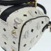 Secondhand MCM Visetos logogramme Handbag Canvas and