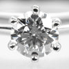 Secondhand Tiffany & Co. Novo Solitaire Ring Platinum with Diamonds and Cushion Cut I/VS2 Diamond