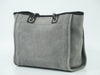 Secondhand Chanel Deauville Tote Gray Canvas Accessories