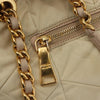 Prada Chain Front Zip Tote Quilted Tessuto