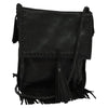 Prada Fringe Flap Crossbody Bag Leather