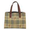 Secondhand Burberry Top Handle Tote Haymarket