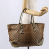 Secondhand Gucci Heart Bit Open Tote GG Canvas with