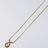Secondhand Christian Dior CD Pendant Necklace Gold-plated