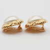 Secondhand Chanel Vintage Round Clip-On Earrings Metal with Faux