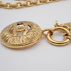 Secondhand Chanel Vintage CC Round Cut-Out Pendant Necklace