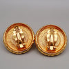 Secondhand Chanel Vintage Round Clip-On Earrings Metal with Faux