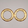Secondhand Chanel Vintage CC Round Drop Clip-On Earrings
