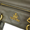 Prada Front Pocket Convertible Tote Leather